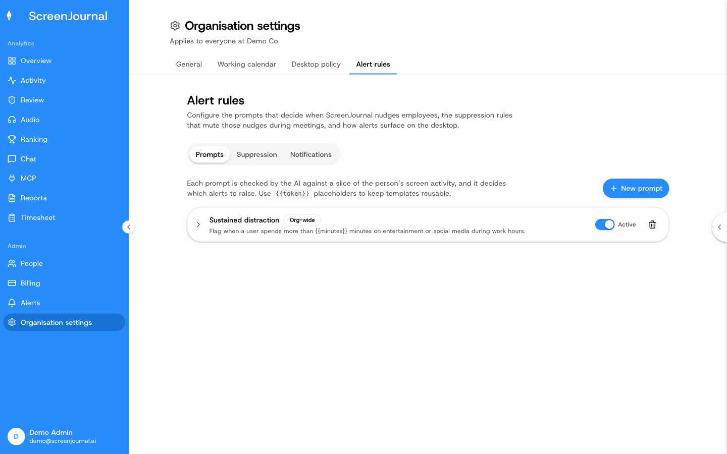 Alert rules